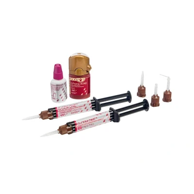 Abbildung von GC G CEM ONE Universal System Kit 2 x 4,6 Spritze, 15 Automix Tips regular, 5 endo tips, ml Premio BOND, Multi PRIMER