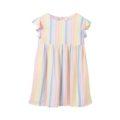 Abbildung von TOM Tailor MIT VOLANTÄRMELN Freizeitkleid für Kinder, Größe: 92/98, Multicolor stripe