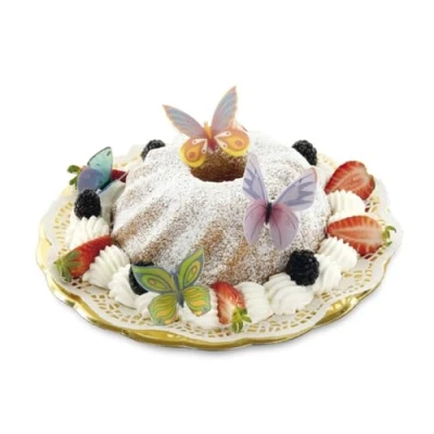 Abbildung von Decocino Essbare Schmetterlinge (12 verschied. Motive) hochwertige Tortendeko aus Oblate mit 3D Effekt als Deko für Kuchen, Muffins, Cup Cakes etc.