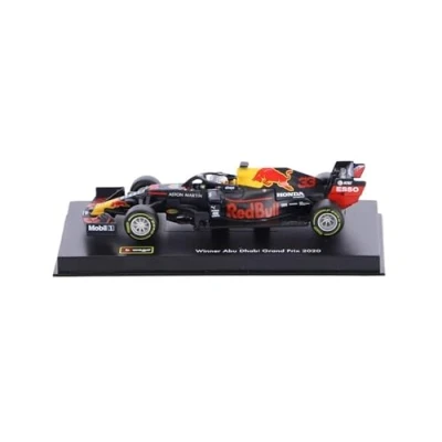 Abbildung von Bburago 18 38053 kompatibel mit Red Bull Honda RB16, No.33, Aston Martin Racing, Formel 1, GP Abu Dhabi, Fahrerfigur, Ver stappen, 2020, 1:43, Fertigmodell