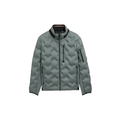 Abbildung von TOM Tailor Hybrid MIT Verstaubarer Kapuze Übergangsjacke, Herren, Größe: Medium, Washed jasper green