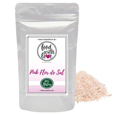 Abbildung von Azafran Flor de Sal Rosa, Fleur Sel, Salzblume Flocken plastikfrei 250g