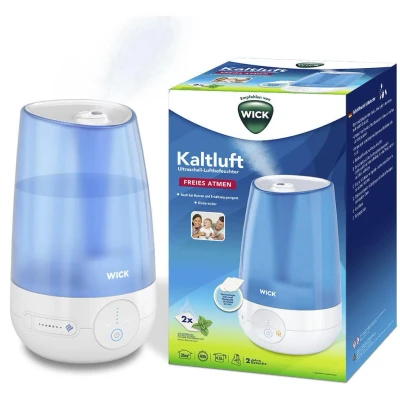 Abbildung von WICK Luftbefeuchter Ultraschall Kaltluftbefeuchter, 4,5 l Wassertank, kompatibel mit den VapoPads Duftpads ätherischen Ölen