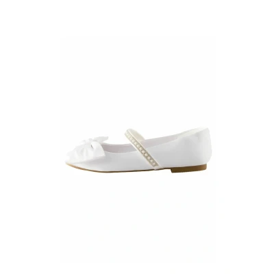 Abbildung von Next Regular FIT MARY JANE Klassischer Ballerina für Kinder, Größe: 37, White Schuhe