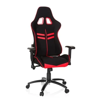 Abbildung von hjh OFFICE Gaming Chef Sessel League PRO I mit Armlehnen, Sportsitz Ergonomisch, Höhenverstellbar Stuhl, 729260
