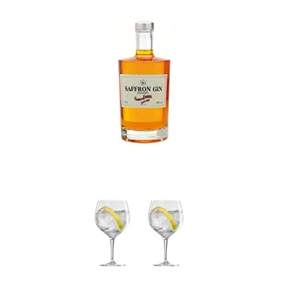 Abbildung von Boudier Saffron Frankreich GIN 0,7 Liter + Ballon Bistro Cubata Glas 1 Stück