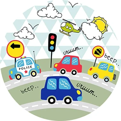 Abbildung von Fondant Tortenaufleger Tortenbild Geburtstag AUTOS/LKW K2