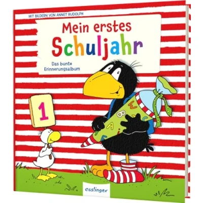 Abbildung von Der kleine Rabe Socke: Mein erstes Schuljahr: Das bunte Erinnerungsalbum Eintragbuch Geschenk Schulanfang