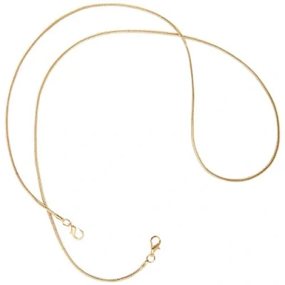 Abbildung von mtb more energy® Wechsel Kette für Umhänge Handyhüllen Metall (Gold, Snake rund) mit Karabinerverschlüssen Ersatz Handykette Band Seil Kordel