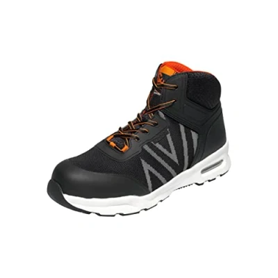 Abbildung von EMMA Safety MM43264740 Athletic Sicherheitsschuhe Atmungsaktives Strickgewebe für optimalen Komfort und Leistung Modell: New York EU Größe: 40 Farbe: Schwarz &amp; Grau