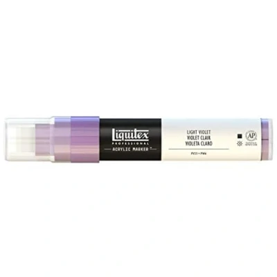 Abbildung von Liquitex 4610790 Professional Paint Marker, Acrylmarker mit hochpigmentierte Acrylfarbe auf Wasserbasis für den Innenbereich &amp; Außenbereich, breite Spitze Hellviolett