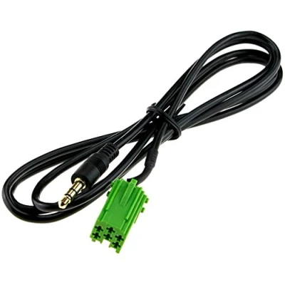 Abbildung von iPod/ iPone/ MP3 Aux Input Adapter Kabel für Renault Clio Megane Laguna Twingo