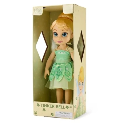Abbildung von Disney Store Official Peter Pan Tinkerbell Puppe mit Spielzeughaarbürste 40,5 cm/16&quot; Once Upon a Story Kollektion Ab 3 Jahren