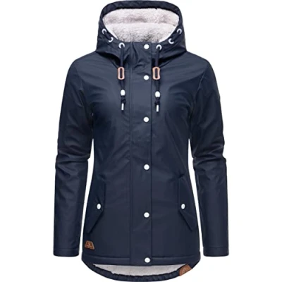 Abbildung von Ragwear Marge Regenjacke / wasserabweisende Jacke, Damen, Größe: Medium, Navy