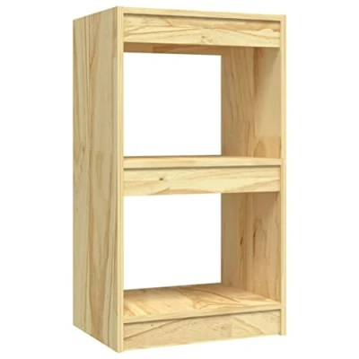 Abbildung von vidaXL Massivholz Kiefer Bücherregal Standregal Aktenregal Regal Wandregal Büroregal Mehrzweckregal Holzregal Lagerregal 40x30x71,5cm