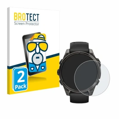 Abbildung von BROTECT Entspiegelungs Schutzfolie für Garmin Fenix 8 AMOLED (47 mm) (2 Stück) Matte Displayschutz Folie, Anti Reflex, Fingerprint