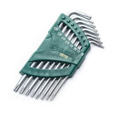 Abbildung von SATA ST09701 Torx Innensechskant Winkelstiftschlüssel und Sternschlüssel Set, 8 Tlg.