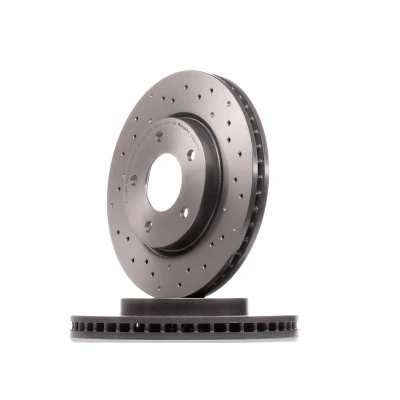 Abbildung von BREMBO 09.B647.1X Bremsscheibe 276 26 5 gelocht/innenbel. beschichtet hochgekohlt MITSUBISHI: Lancer 8 Limousine, Schrägheck