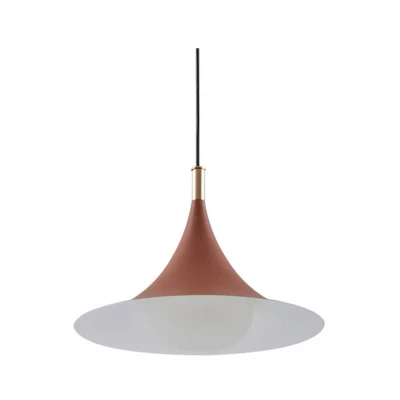 Abbildung von Lindby Hängeleuchte Jarl, braun, Metall, Ø 35 cm, G9
