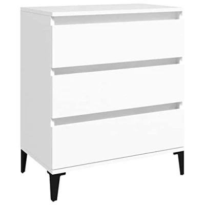Abbildung von vidaXL Sideboard mit Schubladen Schrank Anrichte Beistellschrank Kommode Schubladenschrank Mehrzweckschrank Weiß 60x35x70cm Holzwerkstoff