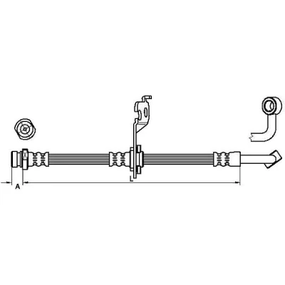 Abbildung von METZGER 4110452 Bremsschläuche 428 KIA: Picanto I
