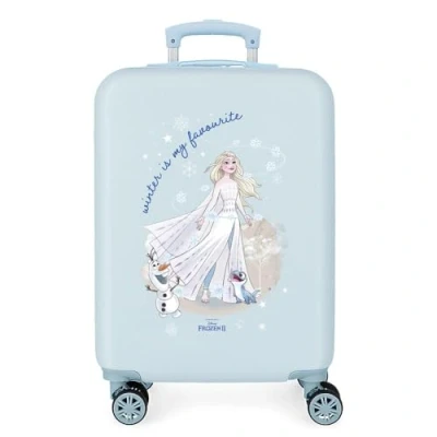 Abbildung von Disney Frozen Adventure Of My Mind Kabinentasche, Blau, 34 x 55 20 cm, starr, ABS Kombinationsverschluss seitlich, 32 l, 2,7 kg, 4 Doppelräder, Handgepäck.