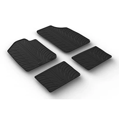 Abbildung von Gledring 0842 Fußmattensatz Gummi vorne und hinten 4 schwarz 750mm 550mm DACIA: Spring EV
