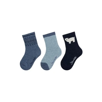 Abbildung von Sterntaler 3ER PACK Socken für Kinder, Größe: 18, Blau marine