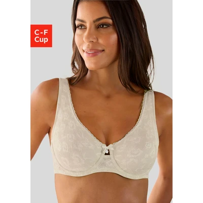 Abbildung von Lascana Minimizer BRA Bügel BH offwhite, Damen, Größe: 100C, Off white
