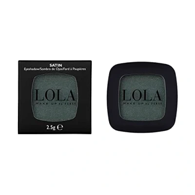Abbildung von Lola Make up by Perse Mono Lidschatten mit natürlichen Inhaltsstoffen, vegan und tierversuchsfrei, Augen Palette, hohe Deckkraft, Satin für Frauen, Dunkelgrün (003)