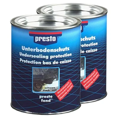 Abbildung von Presto 2X 603253 UBS UNTERBODENSCHUTZ Bitumen STEINSCHLAGSCHUTZ SCHWARZ 1,3 kg