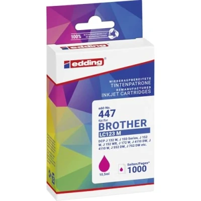 Abbildung von edding Druckerpatrone ersetzt Brother LC123 magenta
