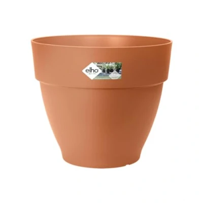Abbildung von elho Vibia Campana Rund 25 Blumentopf für Außen Ø 24.5 x H 21.0 cm Braun/Terra