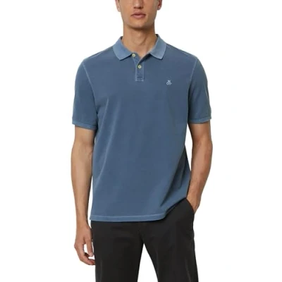 Abbildung von Marc O&#039;Polo Short Sleeve Slits AT HEM Poloshirt, Herren, Größe: XS, Moon stone
