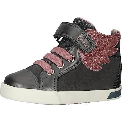 Abbildung von Geox B Kilwi Lauflernschuh für Kinder, Größe: 22, Dark grey light rose Schuhe
