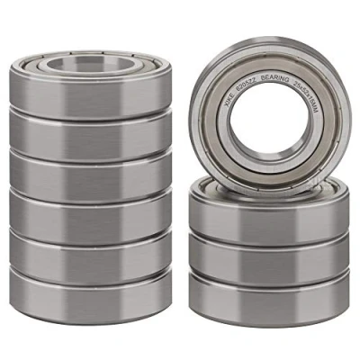 Abbildung von XiKe 6205ZZ Kugellager 25x52x15mm Vorgeschmiert｜Chromstahl｜Metall Doppeldichtung, 6205 2Z Rillenkugellager mit Abdeckungen, 10er Packung