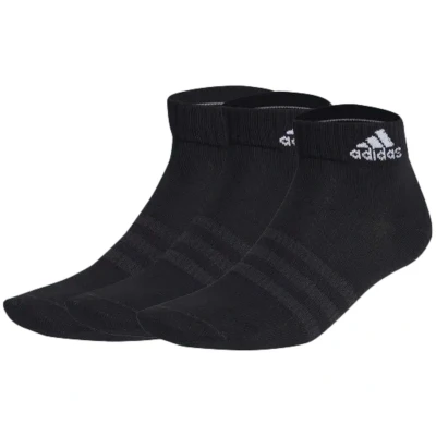 Abbildung von adidas Unisex Thin and Light Ankle Socks 3 Pairs, Black / White, 6.5 8