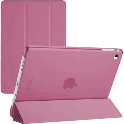 Abbildung von TechDealsUK Smart Case für iPad Mini 5 2019 4 2015 mit magnetischer Sleep Wake Funktion Modell Nr. A1538 A1550 A2126 A2124, Rosa