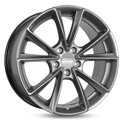 Abbildung von MAM 5 loch 18Zoll 112mm Alufelge A5 Palladium lackiert MAMA58018511235PP Felge