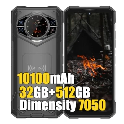 Abbildung von DOOGEE S200 X 5G Outdoor Handy ohne Vertrag Android 14, 32GB+512GB MTK 7050 Smartphone 5G, 6.72&quot;&amp;1.32&quot; FHD+ Doppel Bildschirm,100MP+20MP, 10100mAh 33W, 4G LTE NFC,GPS,OTG, Schwarz
