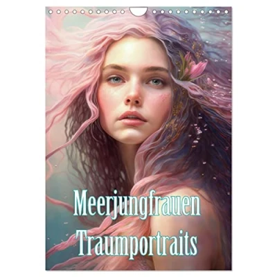 Abbildung von Meerjungfrauen Traumportraits (Wandkalender 2025 DIN A4 hoch), CALVENDO Monatskalender