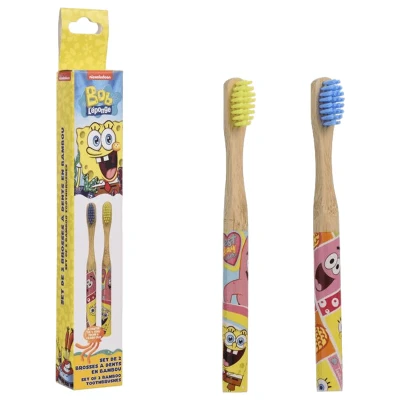 Abbildung von Take Care Zahnbürste für Kinder, Spongebob, 2 Stück