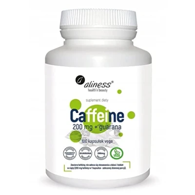 Abbildung von Koffein 200 mg + Guarana 40 100 Kapseln Aliness