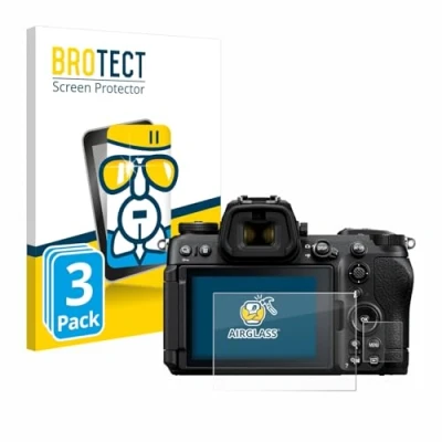 Abbildung von BROTECT Schutzglas für Nikon Z6 III (3 Stück) Schutzfolie Panzer Folie Glas [Extrem Kratzfest 9H, Anti Fingerprint, Ultra Transparent]
