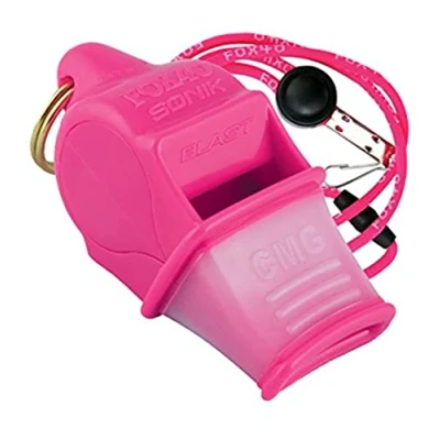 Abbildung von Fox40 Sonik CMG Safety neon pink Trillerpfeife+ Break Away Sicherheits Pfeifenschnur