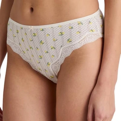 Abbildung von Calida Toujours Print Slip, Damen, Größe: 48/50, Charm cream