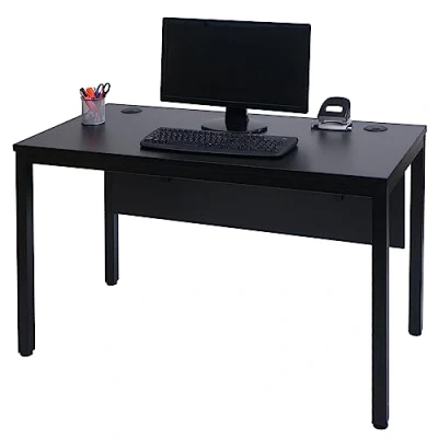 Abbildung von Mendler Schreibtisch HWC E94, Bürotisch Computertisch 120x60cm schwarz
