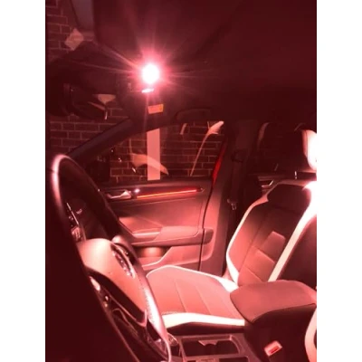 Abbildung von Onwomania Innenraum Leuchtmittel Beleuchtung Set kompatibel mit Audi TT 8J / S/TT RS/Innenraumbeleuchtung/Rot 8 Stück