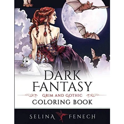 Abbildung von Dark Fantasy Coloring Book: Grim and Gothic (Fantasy by Selina)
