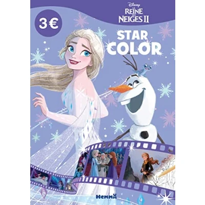 Abbildung von Disney La Reine des Neiges 2 Star Color (Elsa et Olaf fond mauve)